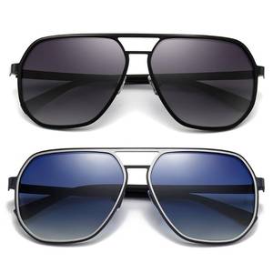 lot 42234 image: SUNGAIT Polygon Aviator Sunglasses for Men Polarized Trendy Square Sun Glasses Retro Pilot Shades UV Protection - Retail $26