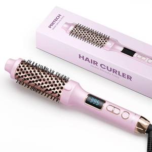 lot 42258 image: PRITECH Thermal Brush 1.5 inch, Heated Round Brush Creates Blowout Look, Ionic Curling Iron Brush with Adjustable Temperature, Dual Voltage Hair Styling Tool - Retail $15