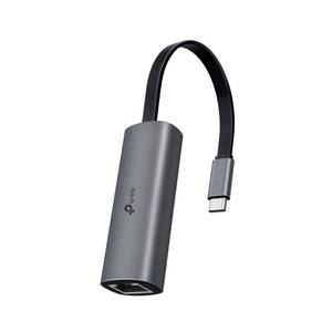 lot 42339 image: TP-Link USB C to Ethernet Adapter, 2.5 G Plug & Play Network Adapter  Type-C to RJ45  Aluminum Alloy Case  Thunderbolt 43 Compatible for MacBook ProAir, iPad, iPhone 16 ProMax and More (UE302C) - Retail $30