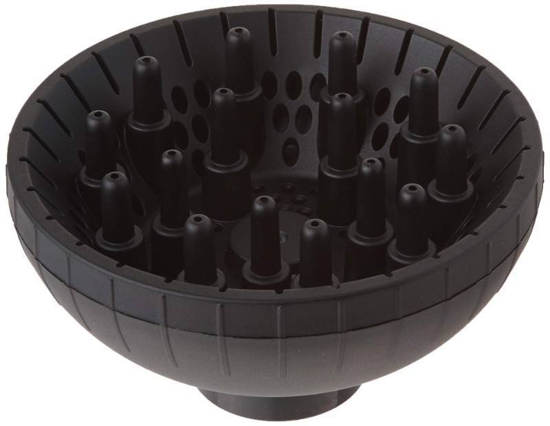 lot 4457 image: BaBylissPRO Slide-On Diffuser Attachment for Hair Dryer - for Volare or Portofino Hair Dryer ONLY, BABDF1, Black - Retail $15