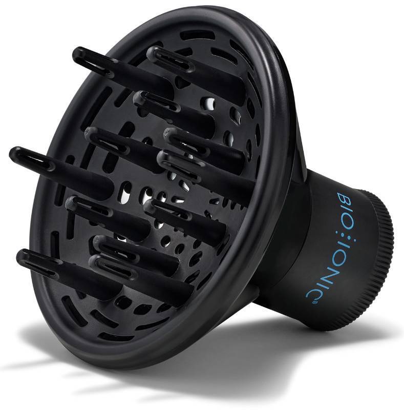 lot 4513 image: Bio Ionic Universal Diffuser - Fast-Drying Hair Dryer Attachment for Frizz Control & Shine - Fits 2.25 Blow Dryers - Professional Styling Tool for All Hair Types - Retail $22