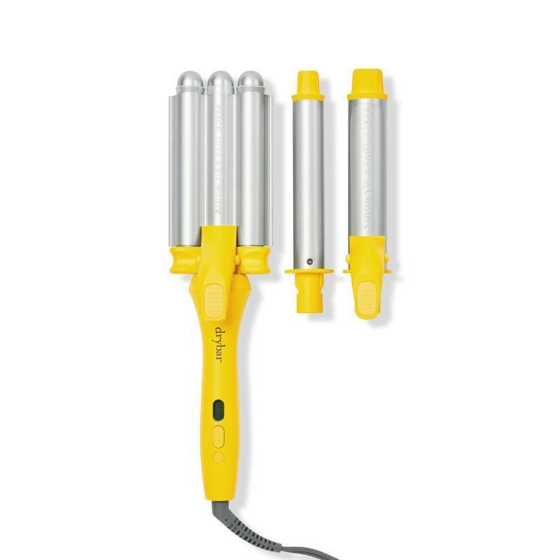 lot 3754 image: Drybar The Mixologist Interchangeable Styling Iron One Tool, Three Styles Reduces Frizz, Adds Shine Curling Iron Hair Curling Wand - Retail $169