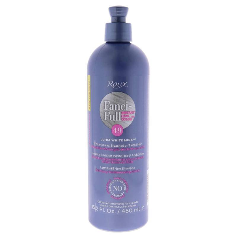 lot 3865 image: Roux, Fanci-Full Instant Hair Color Rinse, 49 White Minx,Temporarily Evens Tones, Blends Away Gray, 15.2 Oz - Retail $13