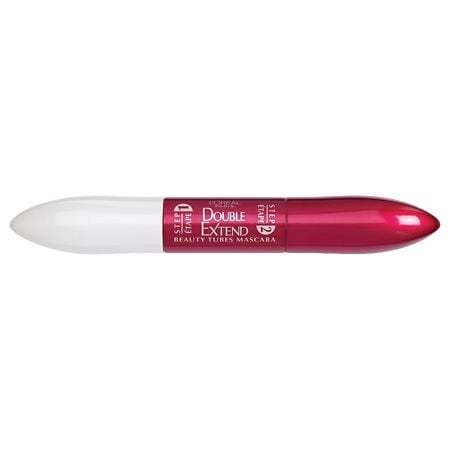 lot 3932 image: LOreal Paris Double Extend Beauty Tubes Lengthening Mascara and Basecoat - 575 Blackest Black - 0.33 fl oz