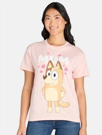 lot 1893 image: Bluey Womens Chilli Graphic T-Shirt, XS - Retail $12