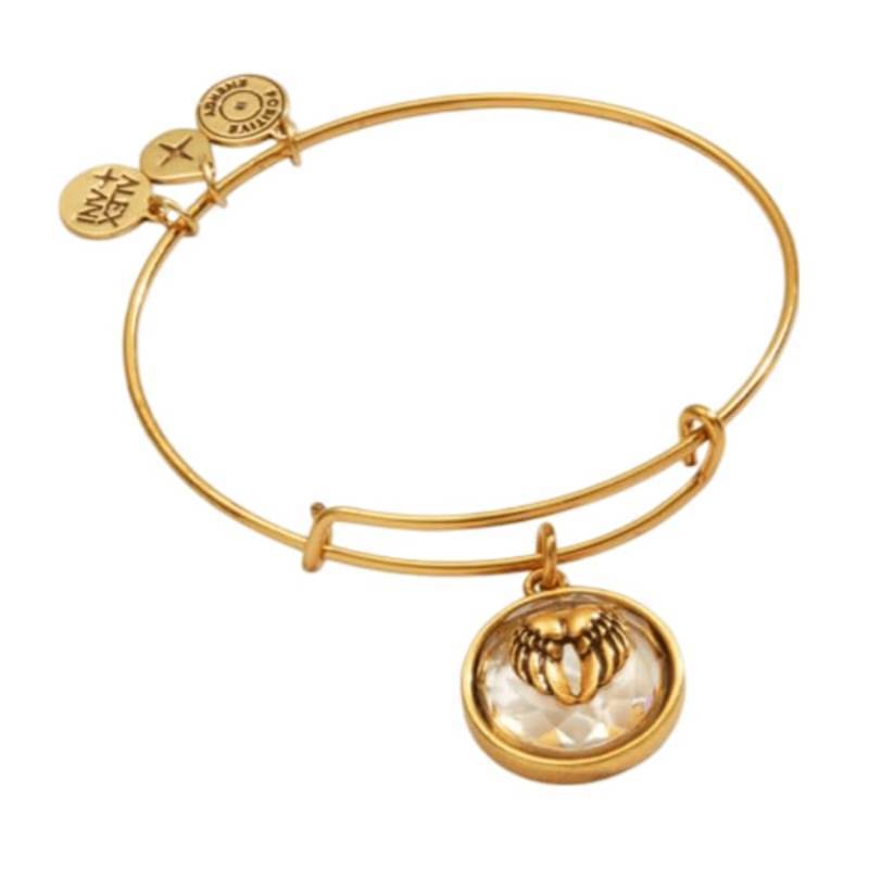 lot 4275 image: Alex and Ani Crystal Angel Wing Charm Bangle - Retail $28