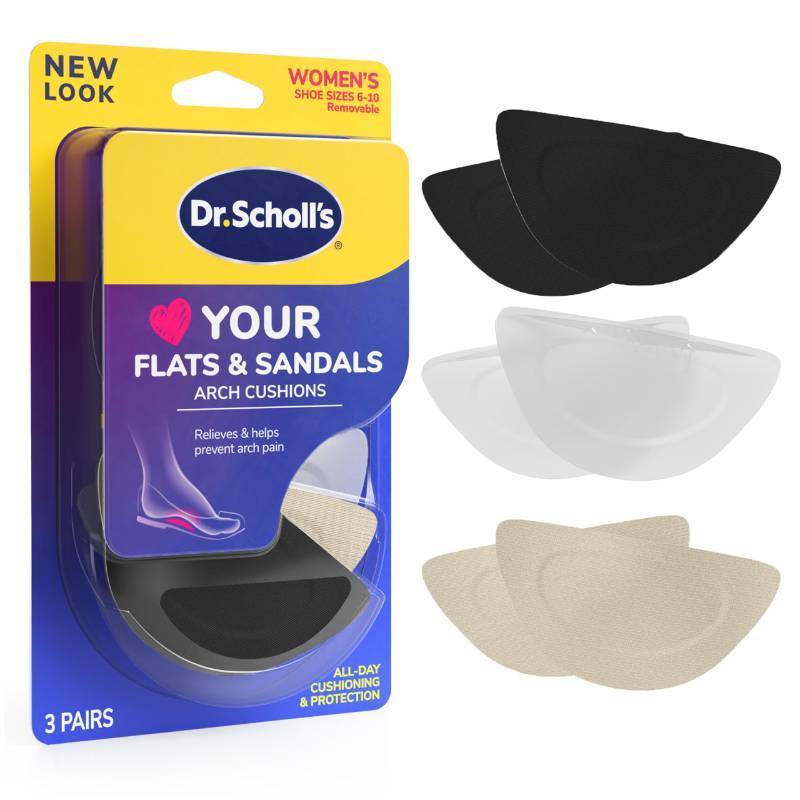 lot 3245 image: Dr. Scholls Love Your FLATS &amp SANDALS Arch Cushions Women Size 6-10, 3 Pair&nbsp