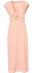 Derek Lam Barbara Twist Front Midi Dress in Peach Medium  - Retail: $150