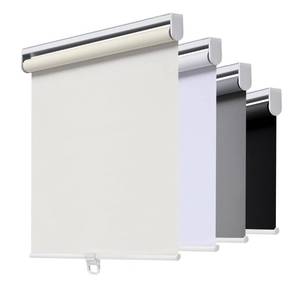 lot 4215 image: AOSKY Cordless Roller Shades Blackout Blinds for Windows Room Darkening Rolled Up Shades with Spring System, UV Protection Window Shades Door Blinds for Home and Office (34.5 W x 72 H, Ivory White) - Retail $46