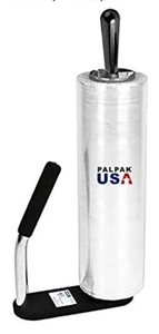 lot 4221 image: Made in USA Industrial Strength Stretch Film Dispenser - Palpak200 Light Weight Pallet Wrapper Tension Knob Adjustment Wrap Handle (1 Pack) - Retail $90
