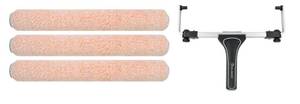lot 4241 image: ROLLINGDOG 5PC 18 Inch Paint Roller Kit -18 Paint Tray, Wide Paint Roller 18 Inch Kit, Microfiber Roller Sleeves(Pack of 2) (MISSING 1 ROLLER AND TRAY) - Retail $50