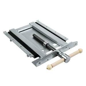 lot 1014 image: Adjustable Woodworking Vise 33302 for Custom Benchtops, Suitable for Workbenches up to 23 Thickness, Vise with Wooden Handle, Avoid Racking - Retail $250