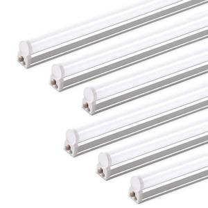 lot 1041 image: Barrina (6 Pack LED T5 Integrated Single Fixture, 4FT, 2200lm, 6500K Super Bright White, 20W Utility LED Shop Light, Ceiling and Under Cabinet Light, Corded Electric with ONOff Switch, ETL Listed - Retail $50