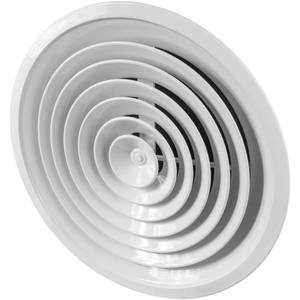 lot 1110 image: Repa Market 14 Inch (Neck) Round Aluminum Ceiling DiffuserWhite Powder Coated HVAC Vent CoverMulti-Directional Air DistributionSupply & Exhaust Airflow for Industrial & Home Ventilation - Retail $105