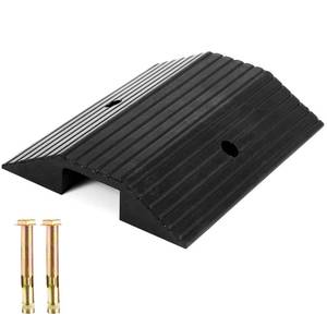 lot 1118 image: Kritkin Rubber Ramps for Doorways Bridge Threshold Wheelchair Ramp Non Slip for Home, Walk in Shower, Get in and Out of Houses, for Baby,Pet Stroller, 600 Lbs Capacity(31.5 x 15.75 x 3.15 Inches) - Retail $74