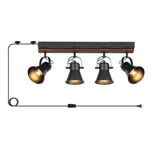 lot 1127 image: SEEBLEN 4-Light Plug-in Track Lighting, Adjustable Ceiling Spotlight,Industrial Black Kitchen Track Lighting Fixtures Ceiling for Living Room, Dining Room, Hallway,Bathroom. - Retail $85