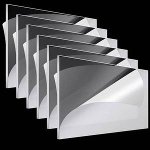 lot 1130 image: Roowest 6 Pcs 24 x 48 Inch, 1 mm Thick Clear Acrylic Sheets Plastic Transparent Panels Sheets Cut to Size Acrylic Board Panel with Protective Film for Craft DIY Project Sign Frame - Retail $61