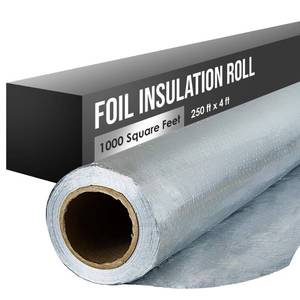 lot 1165 image: Houseables Radiant Barrier, Radiant Barrier Insulation Roll, Attic Insulation, 1000 Sq Ft, 250x4, House Wrap, Reflective Foil, Attic Foil, Double Reflective Heat Shield, Perforated Aluminum, Thermal - Retail $153