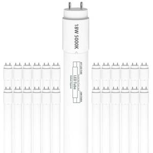 lot 1187 image: Konideke 25 Pack, T8 Led Bulbs 4 Foot 18W, Type B Ballast Bypass, 48 inch Led Bulbs Replacement for F32T8, F20T10, F40T12 Fluorescent Tubes Light Bulb, Dual Ended Power Input, 5000K 2300lm - Retail $100