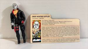 lot 6 image: G.I. Joe Destro Action Figure with File Card Chrome Finish No Scratches