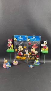 lot 177 image: Disney Mickey Mouse and Minnie Mouse Garden Stakes, Acid Free Stickers and Miniatures