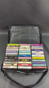 lot 104 image: Cassette Carry Case with Classic Country Cassettes