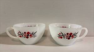 lot 147 image: Fire King Primrose Pair (2) Cups
