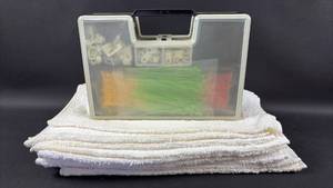 lot 150 image: Cable and Cord Organization Kit and Terry Shop Towels