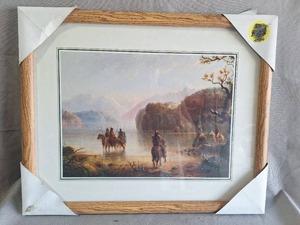 lot 79 image: Native American River Crossing Print