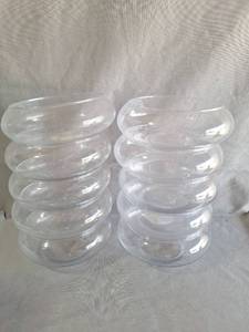 lot 82 image: Clear Glass Decorative Bowls