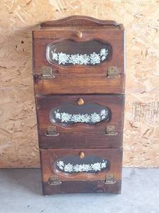 lot 89 image: Wooden Kitchen Storage Cabinet with Multiple Compartments
