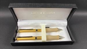 lot 96 image: Pierre Cardin Gold-Tone Ballpoint Pen Set in Presentation Box
