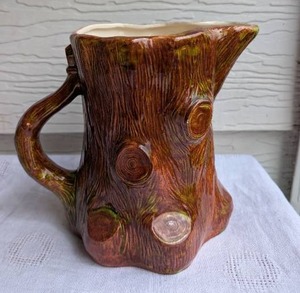 lot 1703 image: Garland Ceramics Tree Stump Pitcher 1955
