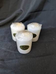 lot 2024 image: Pina Colada Scented Votive Candles Set of 3
