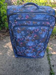lot 3028 image: Atlantic Rolling Luggage Suitcase with Floral Print