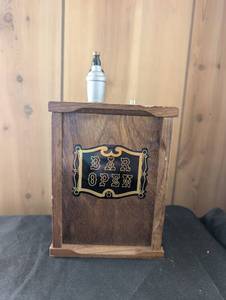lot 3031 image: Wooden Bar Open Music Box&nbsp