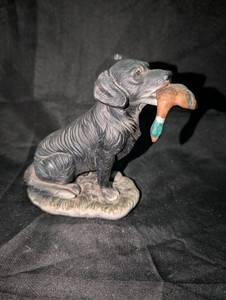 lot 3127 image: Ceramic Bird Dog Figurine with Pheasant