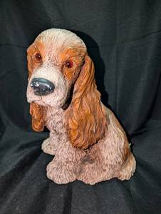 lot 3138 image: Ceramic Cocker Spaniel Dog Figurine - 8 in