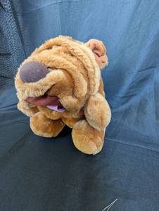 lot 4009 image: Plush Shar Pei Puppet