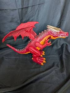 lot 4023 image: Animated Red Dragon Action Figure  T-Rex Dinosaur Toy