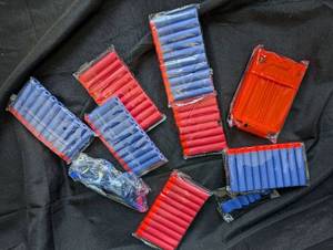 lot 4025 image: Nerf Foam Dart Blaster Set with Accessories