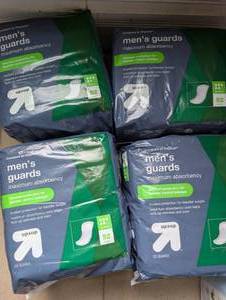 lot 5006 image: Up&ampUp Mens Guards Maximum Absorbency Incontinence Pads 52 Count - 4 ct