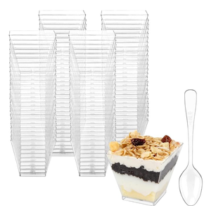 lot 2514 image: Clear Plastic Food Containers with Lids Bulk Set