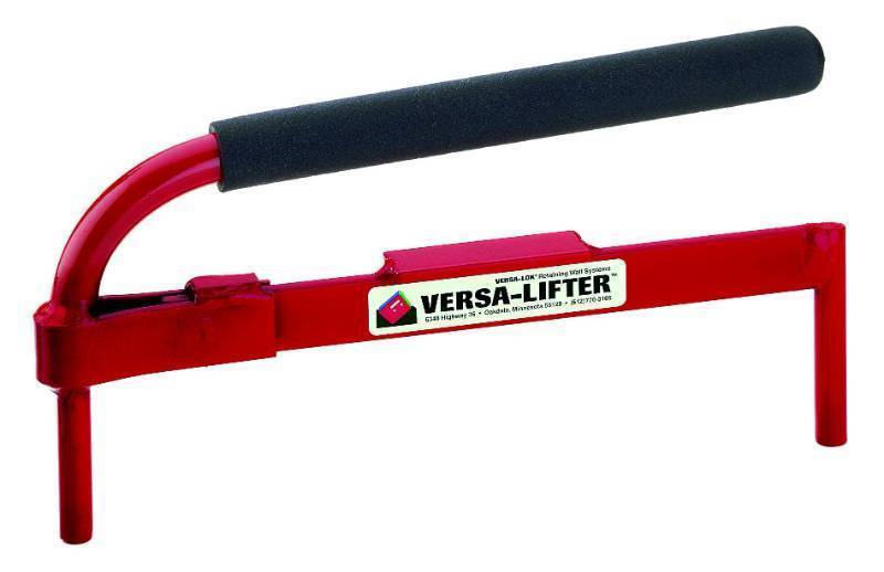 lot 36478 image: Wall Unit Lifter, Lay Block Faster, Compatible with VERSA-LOK Retaining Wall Units (Standard Unit). Visible Use. - Retail $75