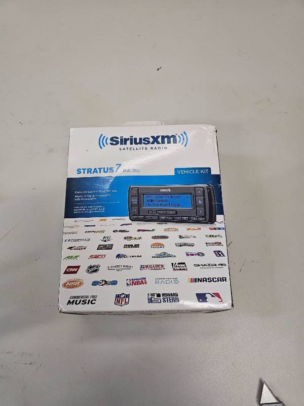 lot 16940 image: SiriusXM-SSV7V1 Stratus 7 Satellite Radio with Vehicle Kit (Black) with Free 3 Months Satellite and Streaming Service - Retail $599