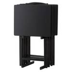 Peakform 5pc TV Tray Set Wood Black - Retail: $72