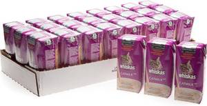 lot 5016 image: Whiskas Catmilk Plus Drink for Cats & Kittens 24 Count, 6.75 oz