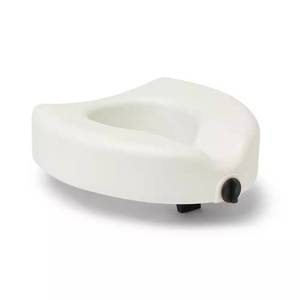 lot 5049 image: 5 in. Elevated Locking Toilet Seat, White, Microban Treated