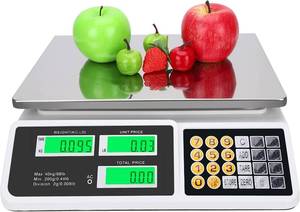 lot 5058 image: Price Computing Scale 88lb40kg LCD with Stainless Steel Platform