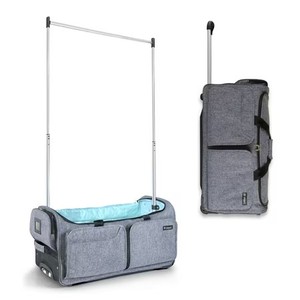lot 5084 image: $160 Mavii Rolling Duffel Bag with Garment Rack, 28in, Collapsible